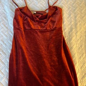 Suede dress